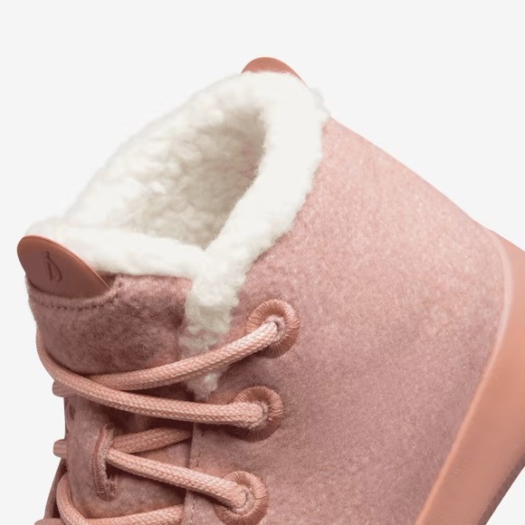 Allbirds Wool Runner-Up Mizzle Fluffs in Calm Coral - Picture 4 of 10
